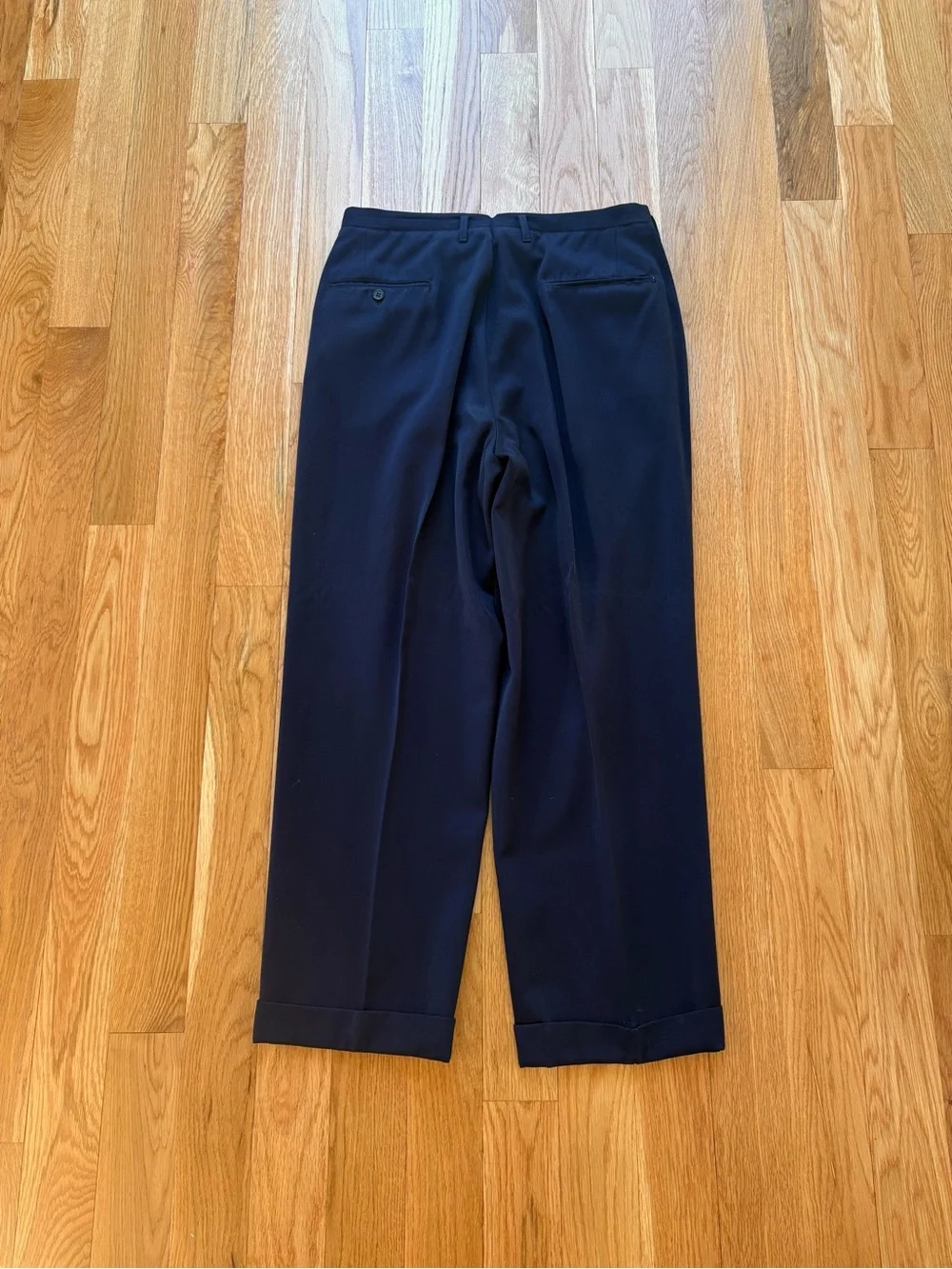 Vintage 1950s Kingsridge Griffith Smith Made In USA Navy Blue 2pc Suit 42R 34x30